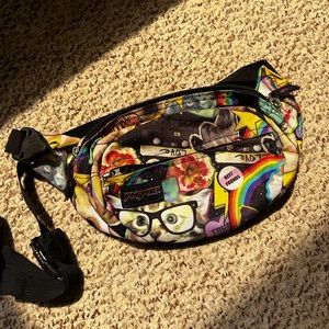 Rainbow retro Jansport Fanny pack / belt bag